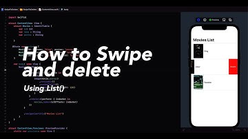 Swipe to Delete a movie | 1minSwiftUI