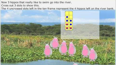 Subtract Within 10 Using Ten Frame Models for Common Core