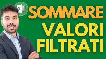 SOMMA DINAMICA di valori FILTRATI su EXCEL- FUNZIONE SUBTOTALE