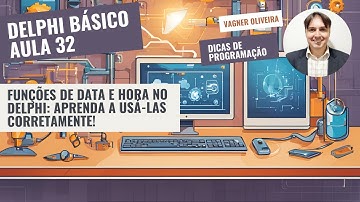 Delphi Básico - Aula 32 - Funções de Data e Hora no Delphi: Aprenda a Usá-las Corretamente!