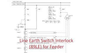 Line Earth Switch (89LE) Interlock for Transmission Line in a Sub Station