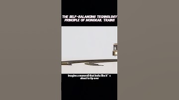 The self-balancing technology principle of monorail trains #science #knowledge #fyp