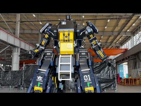 身長4.5m搭乗ロボット アーカックス公開！ロボットとビークルモード変形 4.5m tall BoardingRobot ARCHAX released.Transform robot-vehicle