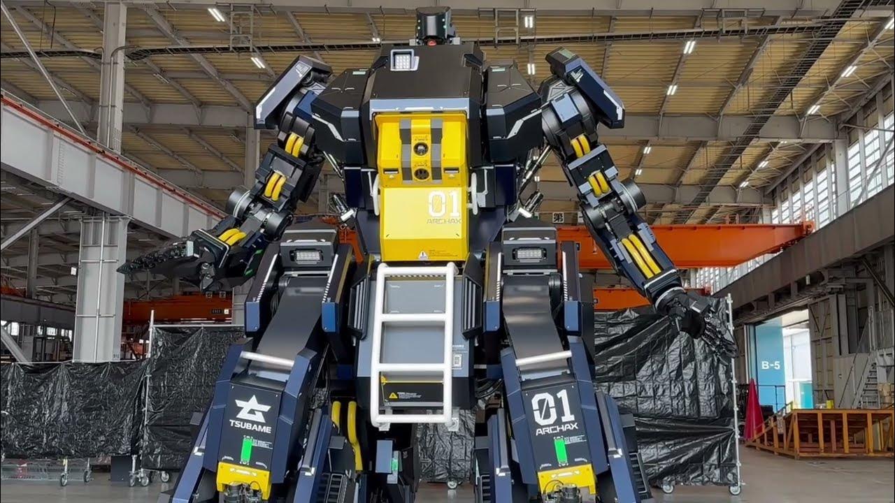 身長4.5m搭乗ロボット アーカックス公開！ロボットとビークルモード変形 4.5m tall BoardingRobot ARCHAX  released.Transform robot-vehicle - YouTube