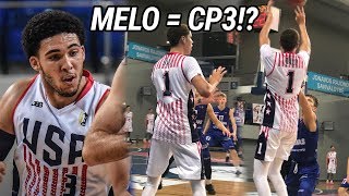Lamelo Ball Puts On A Show For Team Usa Throws Insane Dimes & Drops 30 Points Gelo Scores 32