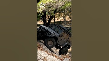 TRX4M Defender rc crawler w/ Injora LCG chassis #rccrawler #rctruck #rcoffroad #rccar #traxxas