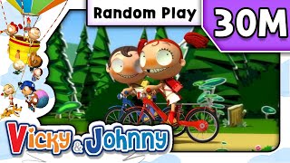 Vicky & Johnny ▶ Bicycle trip I Random Play . 20 I Vicky & Johnny Official Channel