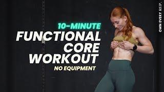 10 Min. FUN Core Workout | NO REPEATS | Level: Intermediate | Functional Abs