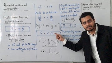 Relation between linear and angular quantities || tangential velocity || tangential acceleration