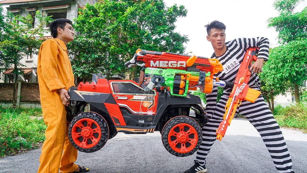 Battle Nerf War: Prison Officer Nerf Guns Prisoner Escape ...