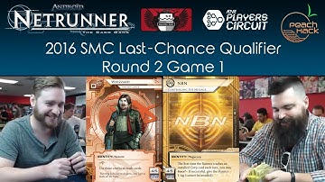 Netrunner - Whizzard vs. Controlling the Message - 2016 SMC Last-Chance Qualifier - Round 2 Game 1