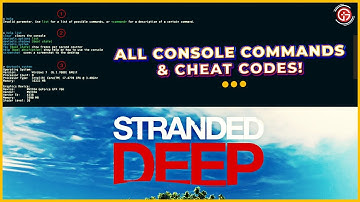 All Stranded Deep Console Commands And Cheat Codes