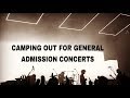 CAMPING OUT FOR CONCERTS: what to bring & advice