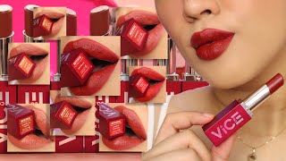 Vice Cosmetics Matte For All Flexi Matte Lipstick Lip Swatches