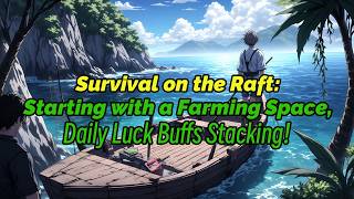 Survival on the Raft: Starting with a Farming Space, Daily Luck Buffs Stacking! #anime #manhwa screenshot 1