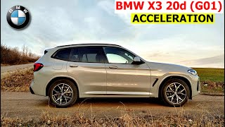2023 BMW X3 20d acceleration 0-100, 1/4 mile | G01 LCI | M Sport | xDrive | GPS results