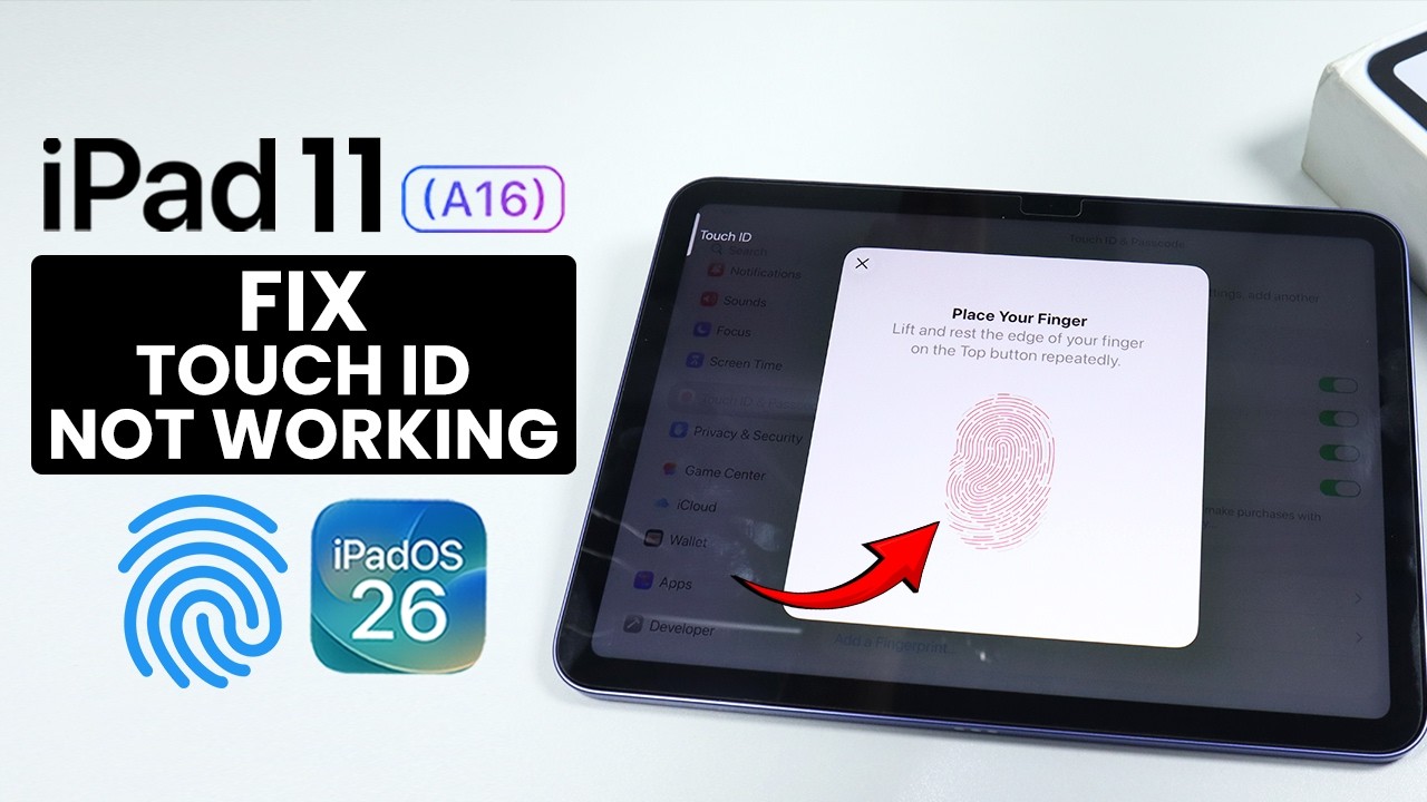 iPad9 64GB TouchID不良 FIX iPad 11 A16 Touch ID Not Working Problem! - YouTube