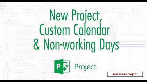 How to Create a New Microsoft Project Plan & Custom Calendar  - Red Zuma Project - Lesson 01