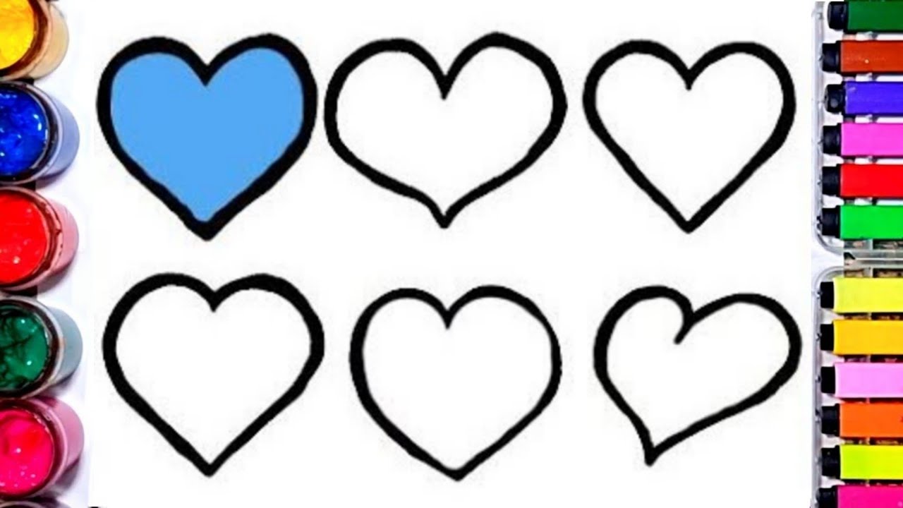 Drawing for children of the heart Yurak | bolalari uchun rasm |Сурет ...