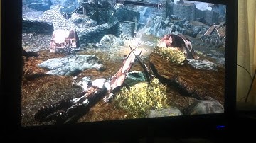 Skyrim: best and easiest way to kill a giant/ two giants