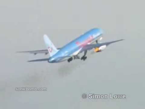 757 airplane bird strike (engine failure)