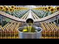 How It's Made Incredible Sunflower Oil Production Process in Giant Factory