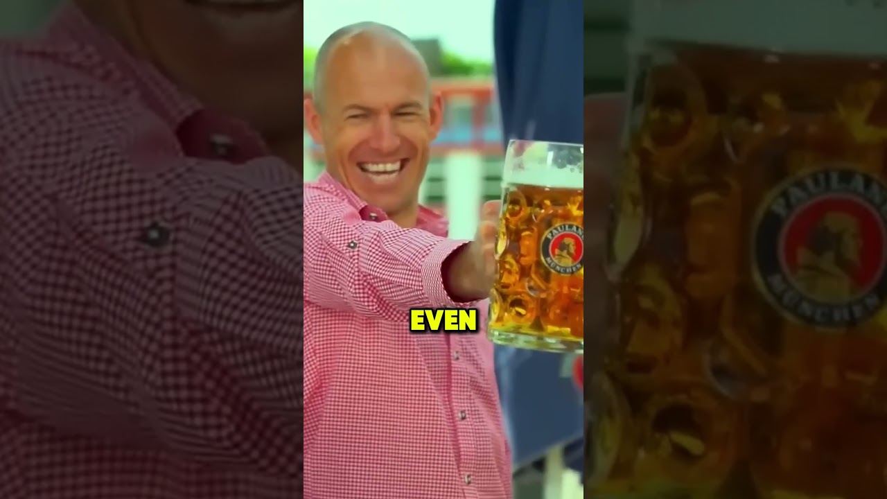 Why did Franck Ribery get angry when he was doused with beer?