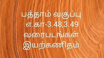 10th Maths/Examples-3.48,3.49/Algebra(Graph of variations)/Samacheer kalvi/ Tamil medium.