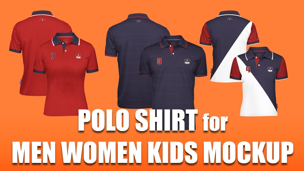 Download Polo Shirt For Men Women And Kids Mockup Free Download Youtube