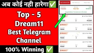 Top 5 Dream11 Best Telegram Channel | 2023 | Dream11 Winning Telegram, Dream11 Winning Tips & Tricks screenshot 1