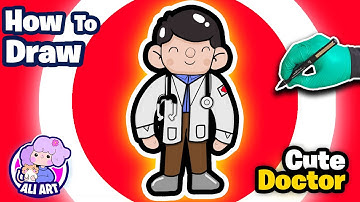 How to Draw Cute Doctor Easy Step by Step Tutorial Drawing With AliArt