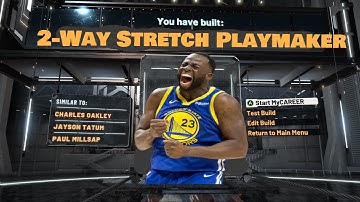 New 2-Way Stretch Playmaker Build is a DEMIGOD! *RAREST* Most Overpowered Build on NBA 2K20!