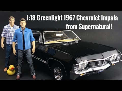 1:18 Greenlight 1967 Chevy Impala Supernatural Unboxing and Review