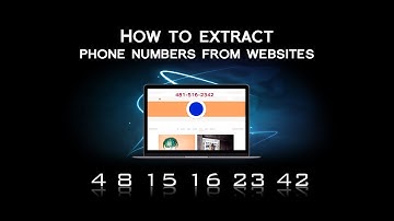How to extract phone numbers from websites?