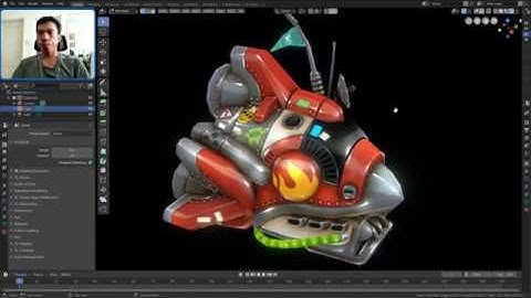 Spaceship - Real Time Render by Blender 2.8 EEVEE