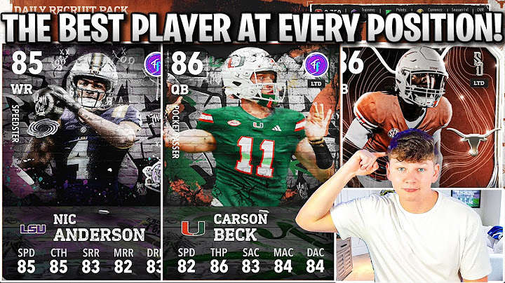 THE BEST PLAYER AT EVERY POSITION IN CFB 26 ULTIMATE TEAM!