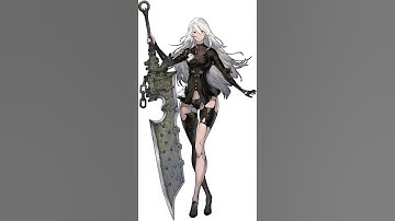 Nier Reincarnation A2 Idle Animation - Spine 2D