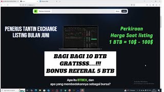 Cara Mendapatkan 10 Btb Dari Btbex Exchange - Mirip Ctc Tantin Exchange