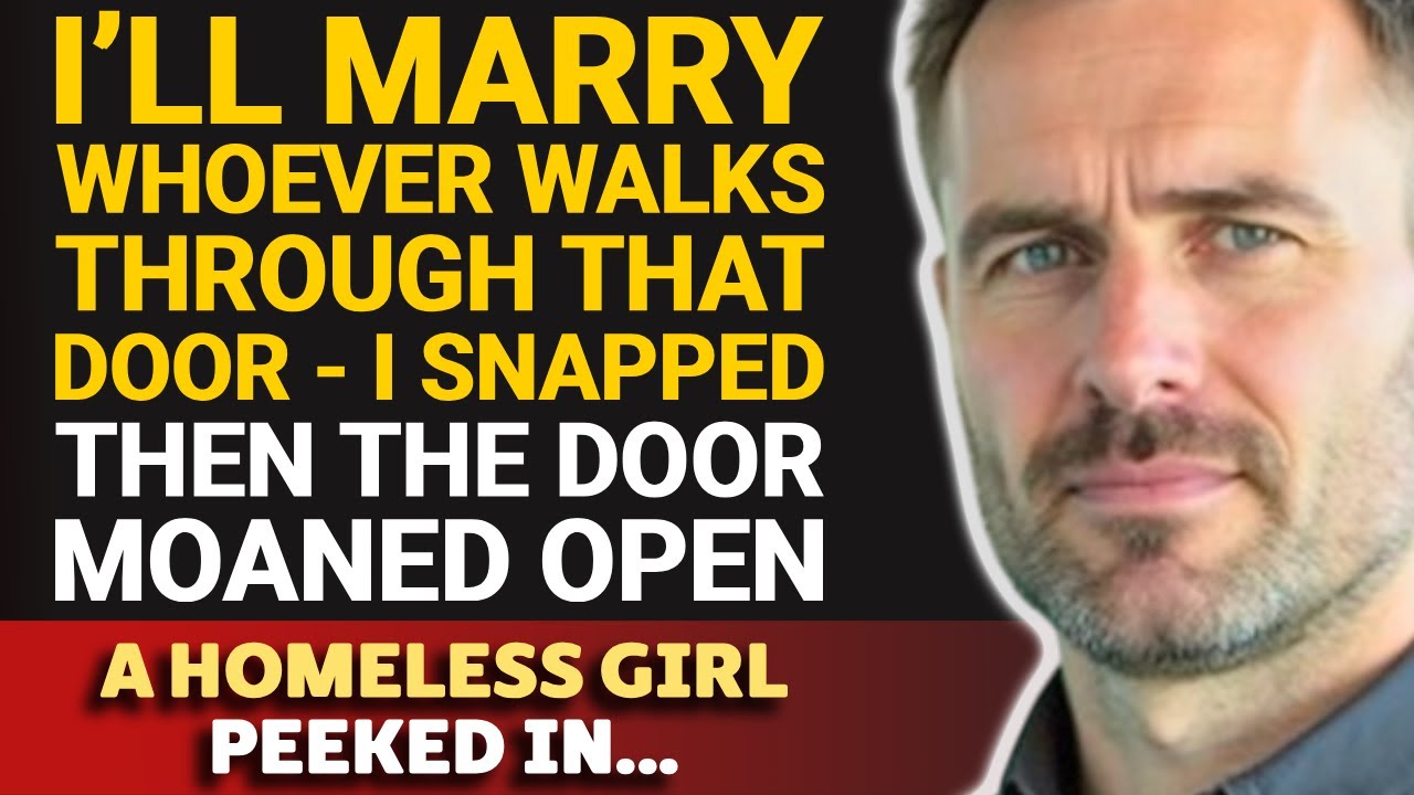 «Я выйду замуж за того, кто войдёт в эту дверь», — сказала я. Дверь открылась — и в комнату загля...