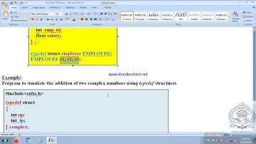 PoralNagaraj Module#5 Typedefined Structures 18CPS13/23