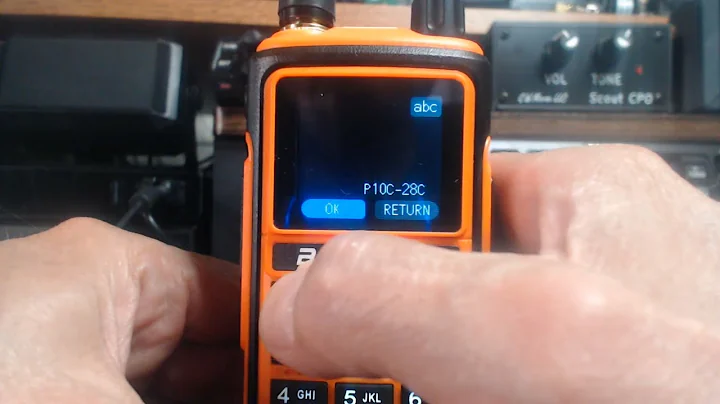 Manual Air Band frequency entry on the Baofeng UV-17 Pro GPS