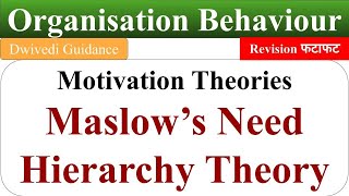 maslow's hierarchy of needs, maslow theory of motivation, maslow's need hierarchy theory, OB screenshot 4