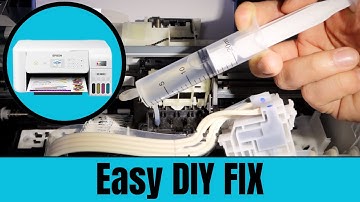 Epson ET 2800, 2803, 2700, 4800 Printhead Cleaning - NOT PRINTING Color, Black, Blank Pages [FIXED!]