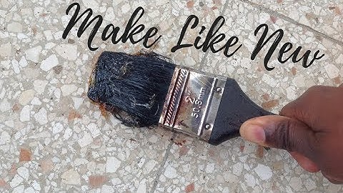 How to Soften Paint Brush Bristles