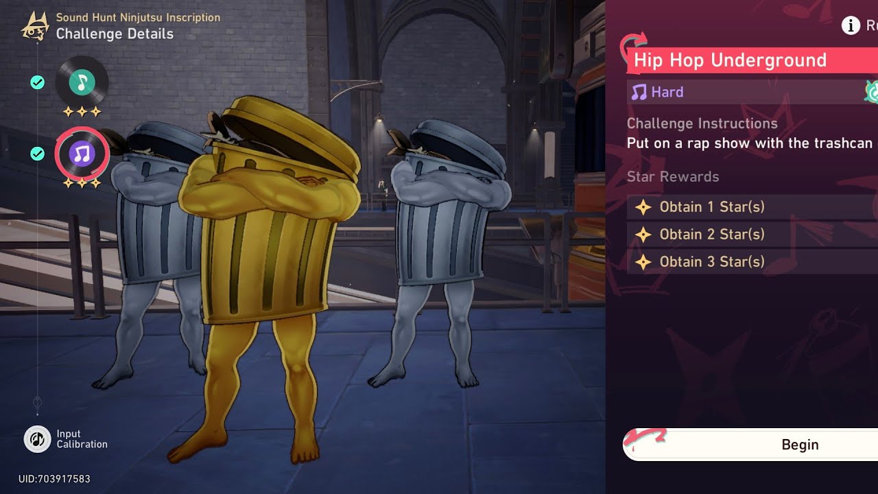 Sound Hunt Ninjutsu Inscription Event Hip Hop Underground trashcan Hard | Honkai Star Rail 2.6