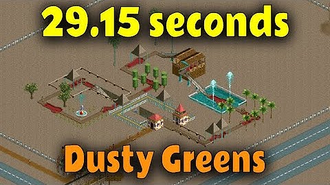 Beating Dusty Greens in 29.15 seconds - OpenRCT2 speedrun