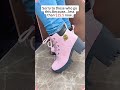 Cute pink thick-sole ankle boots you'll love #viral #trendy #womenboots