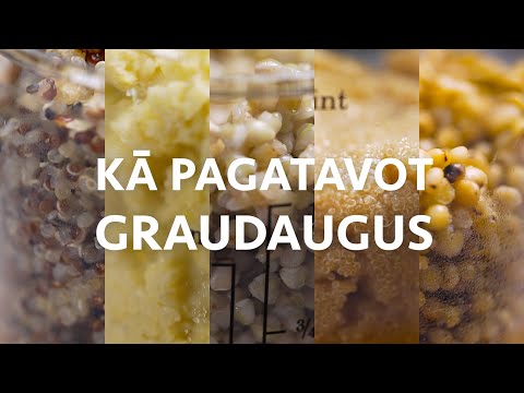 Video: Kā Pagatavot Graudaugus