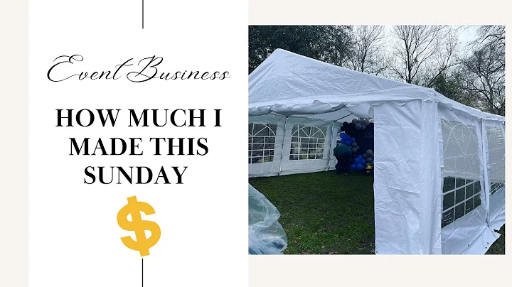How Much I Made This Sunday in my Event Business