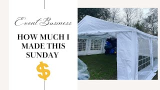 How Much I Made This Sunday in my Event Business